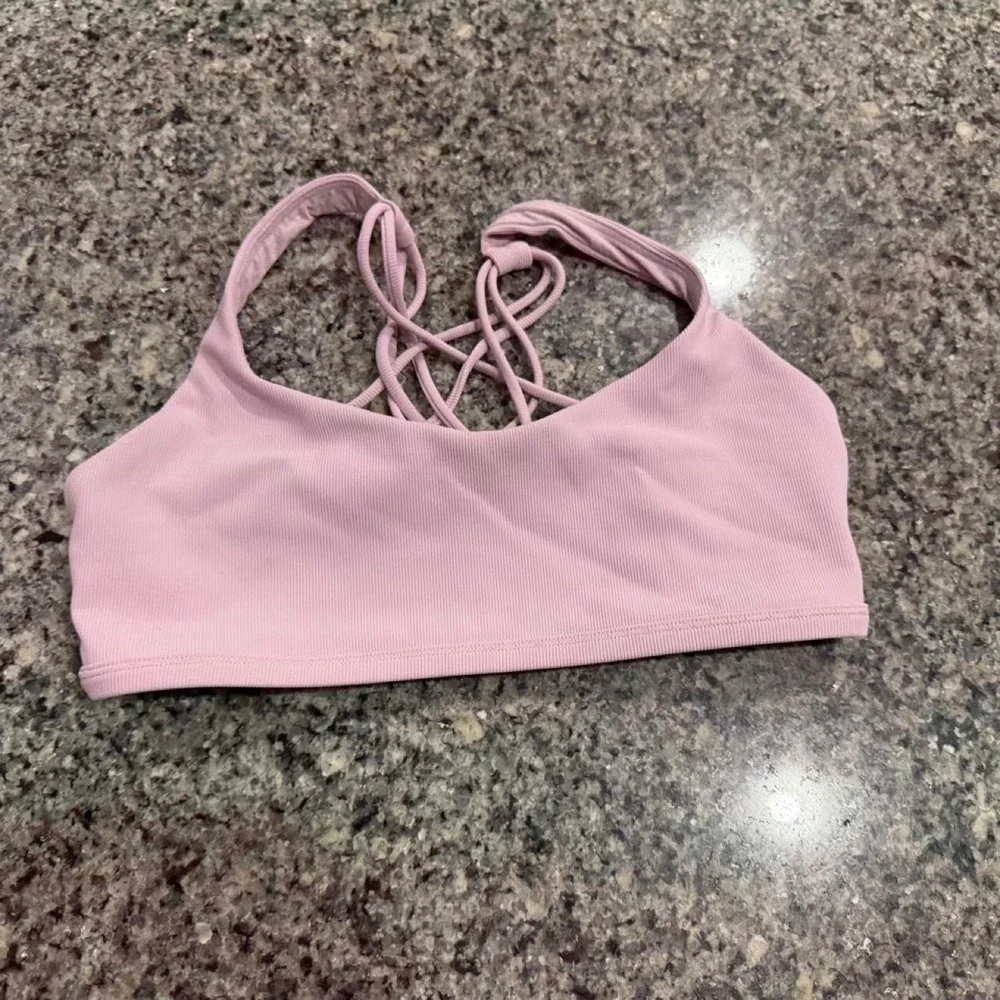 Lululemon Free to Be Ribbed Bra Wild *Light Support, A/B Cup - Pink Peony